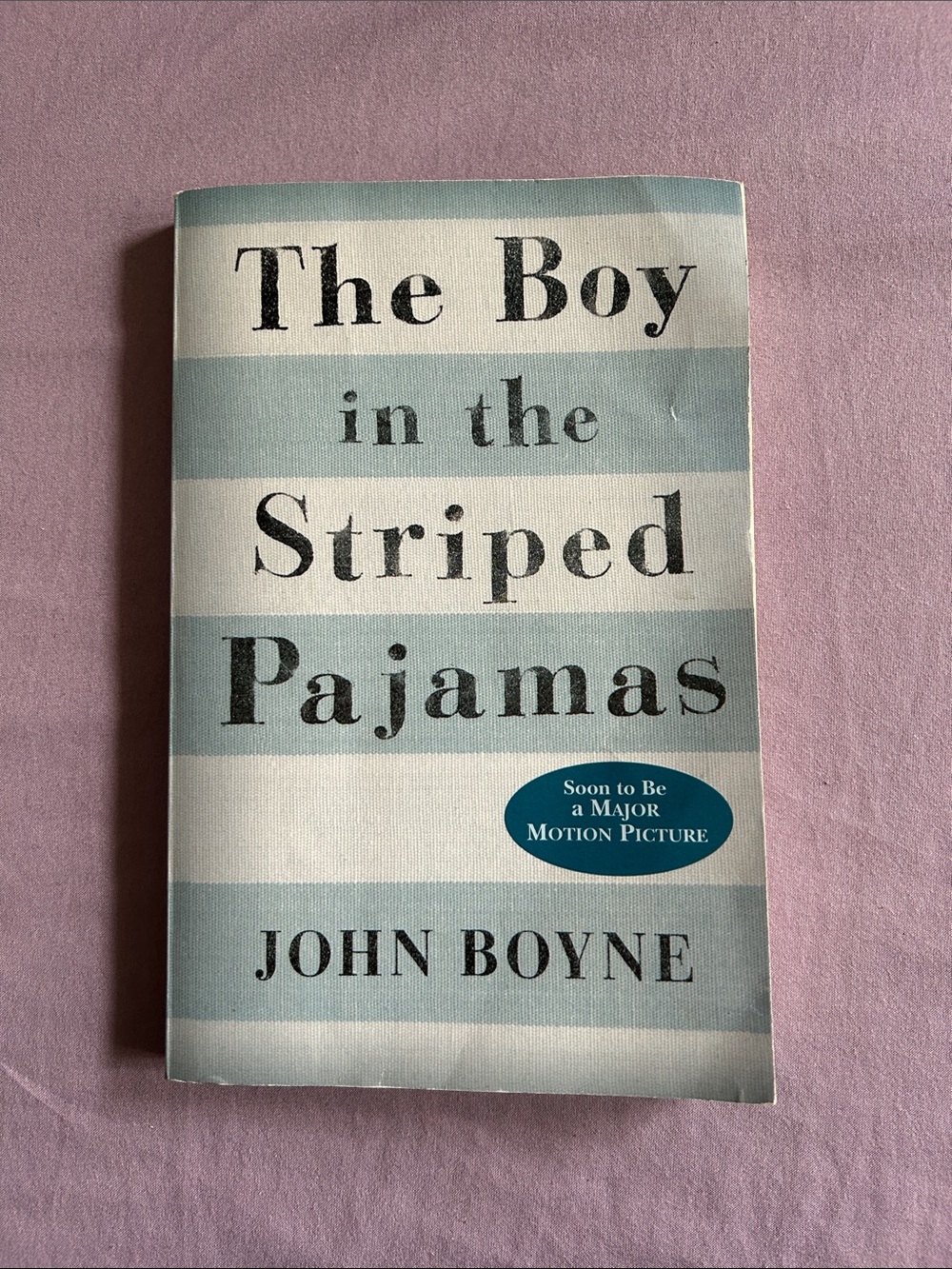 The boy in the striped Pajamas -Light Blue & White, novel by John Boyne
